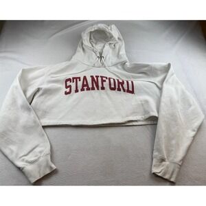 Blue 84 Stanford College Cropped Hoodie Size L